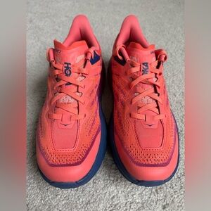 Hoka One Sneakers - Coral and Navy